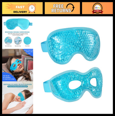 Reusable Gel Eye Mask 2PCS - Cold Therapy for Puffiness, Dark Circles, Headaches
