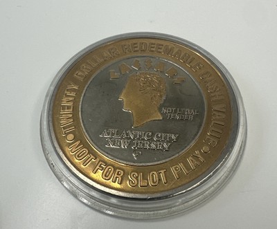 Caesars Casino AC $20 1890 Lady Pier Clad Silver Strike GDC Gambling Collectable