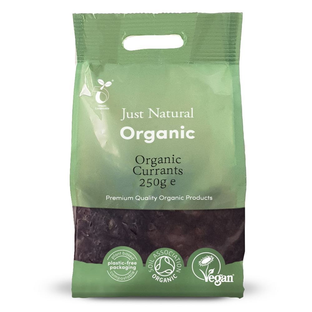 Just Natural Organic Organic Currants 250g - 2 Pack