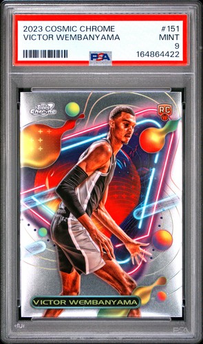 2023 TOPPS COSMIC CHROME #151 VICTOR WEMBANYAMA PSA 9