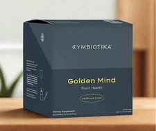 Cymbiotika Golden Mind, Brain Health, Vanilla Chai, 30 Pouches, 5 ml Each