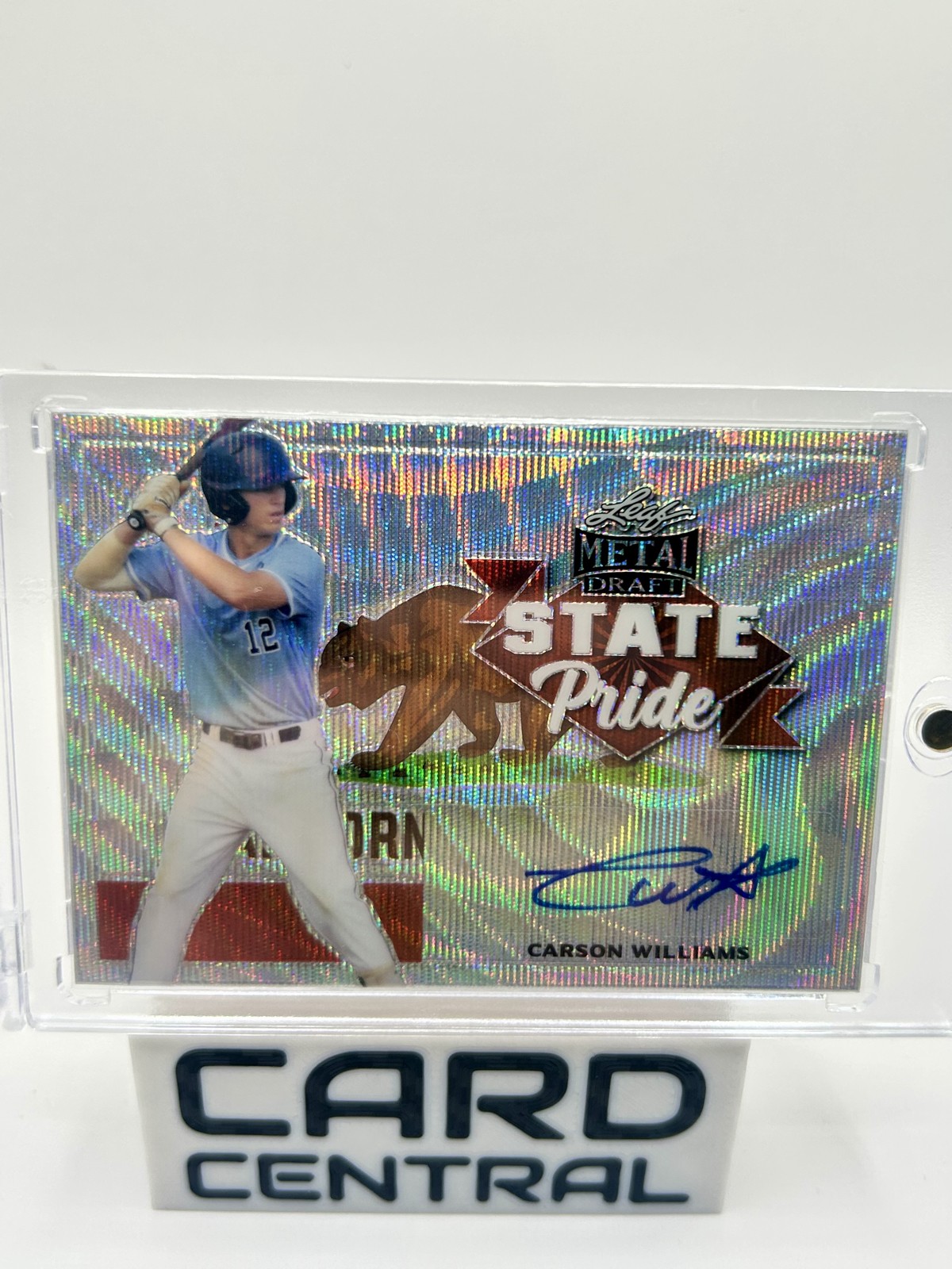 2021 Leaf Metal Draft - State Pride Carson Williams #SP-CW1 Silver Wave (AU, RC)