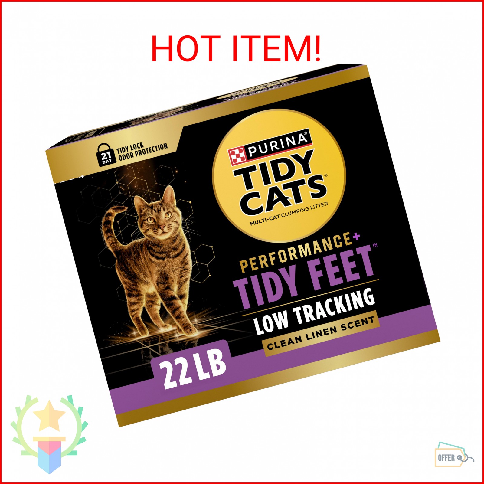 Purina Tidy Cats Performance Plus Tidy Feet Low Tracking Sce
