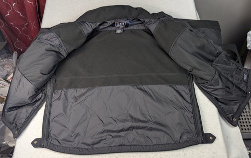 5.11 Tactical Series Jacket Mens XL Bomber Coat Fleece Utility Work Black - Bild 17 von 24