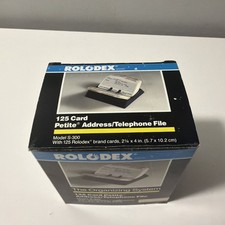 NIB Vtg ROLODEX S-300 Putty 125 Card Petite Address/Telephone File System NEW