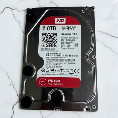 WD Red 2TB NAS 3.5in SATA HDD WD20EFRX 64MB Cache NASware 3.0 [OPEN BOX]