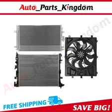 Electric Radiator Condenser Cooling Fan Kit For 2018-2019 Chevrolet Equinox 1.5L