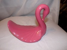 vintage pink swan towel holder bathroom decor