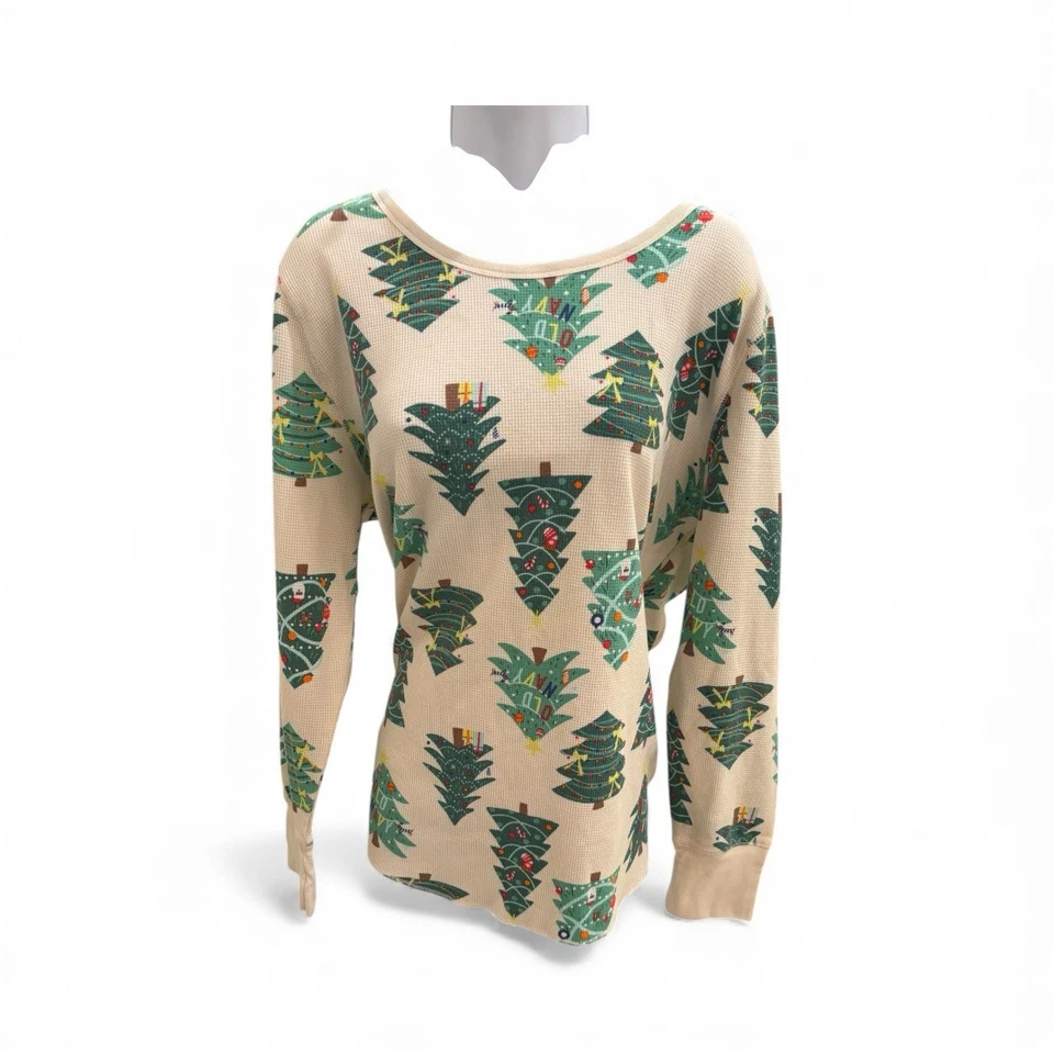 Camisa de Navidad para mujer - Talla XXL - Azul marino antiguo - Foto 3 de 4