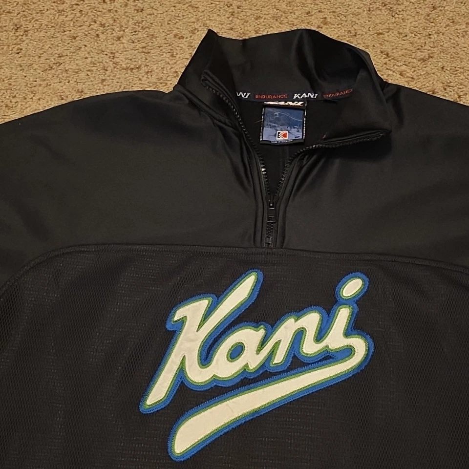 Suéter Karl Kani Para Hombres XL Deletreado Bordado Hip Hop Y2K De Colección Foto 3 de 4