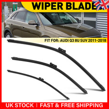 For Audi Q3 8U 2011-2018 Front Rear Wiper Blades Set 24" 20" 16" Full Kit 3Pcs
