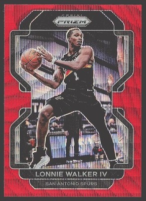 2021-22 Panini Prizm #36 Lonnie Walker IV Ruby Wave