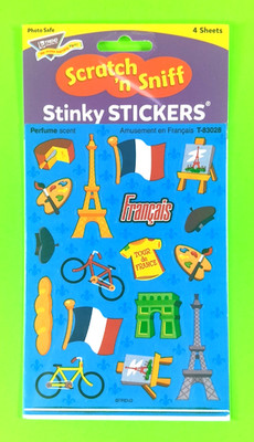 Trend Perfume Scented Amusement En Francais Stickers Pack  4 Sheets Retired