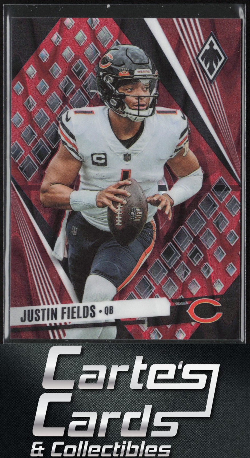Justin Fields 2023 Panini Phoenix #26b Red Seismic Chicago Bears 10/199