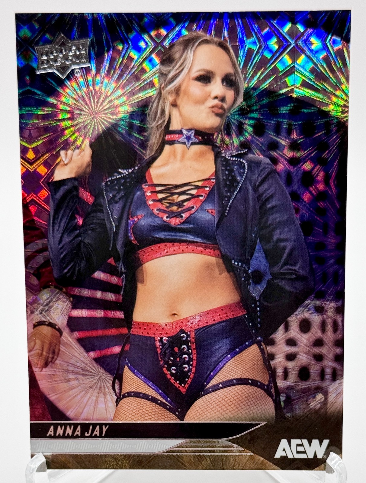 2025 Upper Deck AEW  PYRO Parallel Base Card #6  ANNA JAY