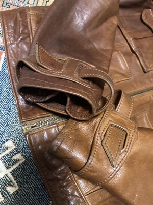 70's East West Vintage Leather Jacket Riders size S | eBay