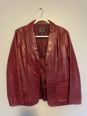 Gap Leather Outer Shell Red Coats, Jackets & Vests for Women for
