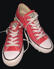 Converse  Sneakers women  s size 6.5 men  s size 4.5. Red Chuck Taylor All Star