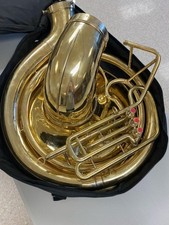 HAHAPA HANDMADE SILVER FINISH 25" SOUSAPHONE BRASS MADE TUBA FREE SHIPPING