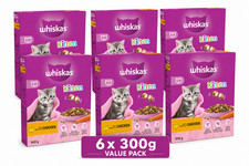 Whiskas Kitten Chicken Dry Cat Food 300g (Pack of 6) 60.23 per kilo