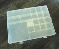 Martha Stewart Plastic Bead Organizer Storage Case, w/ 19 Compartments
