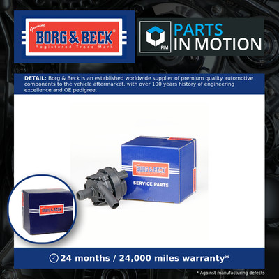 Water Pump for Parking Heater fits MERCEDES CLA200 C117, X117 1.6 1.8D 2.2D B&B