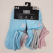 Under Armour Adult Unisex Essential Training Cushioned No Show Socks SZ 8.5-13
