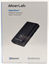 MoerLab MoerDuo Bluetooth Auracast Audio Transceiver - Transmits and Receives