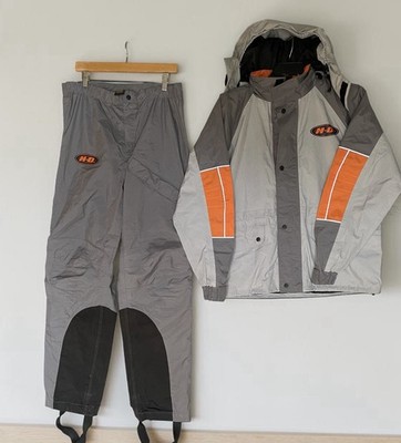 Harley Davidson Motorcycle Reflective Rain Suit Mens Jacket & Pants Sz M