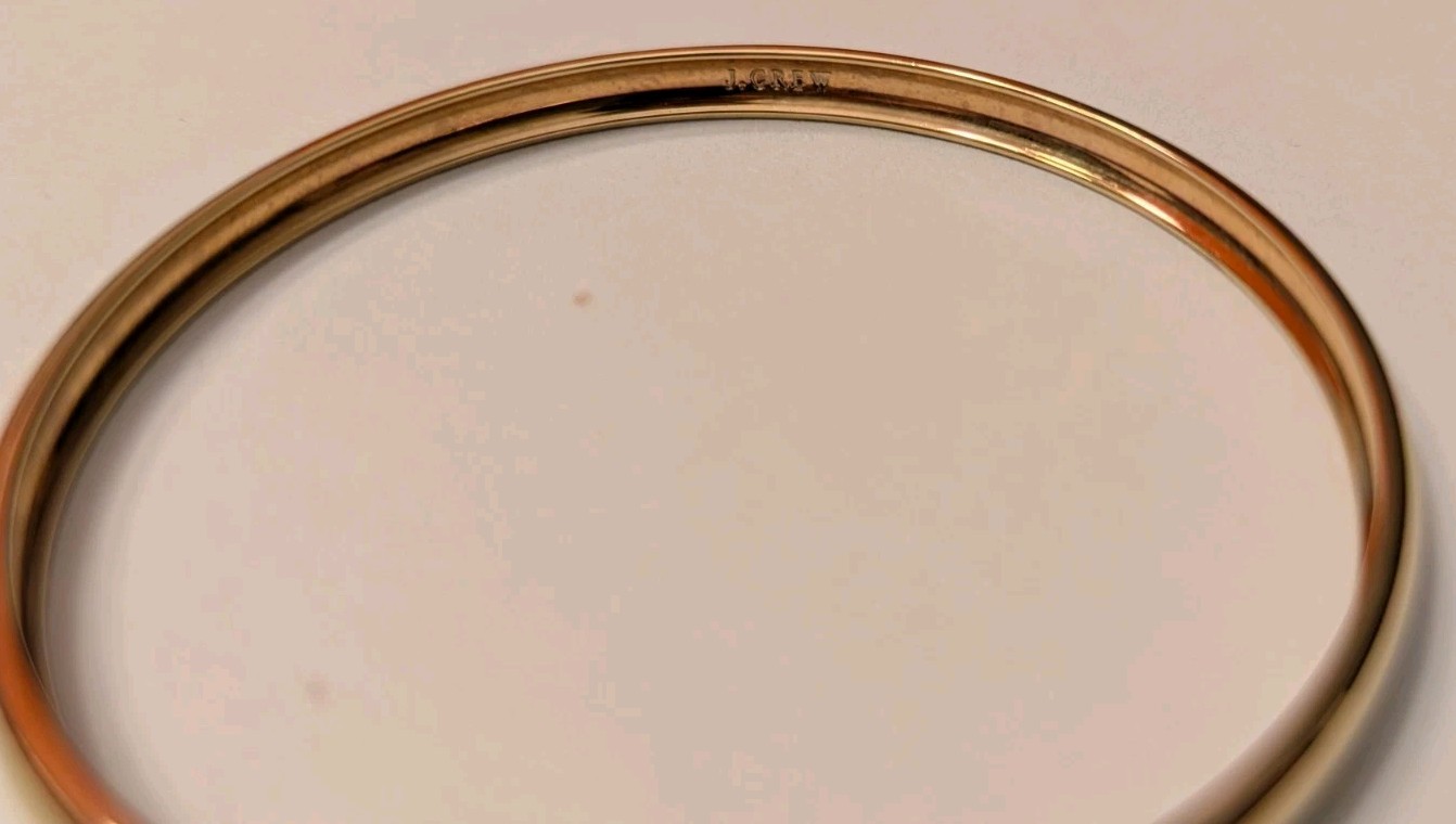 J. Crew Bracelet Gold Tone Bangle Stackable Prepp… - image 4