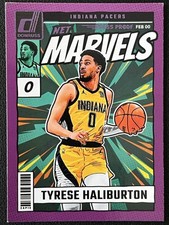 Tyrese Haliburton 2024-25 Panini Donruss Net Marvels Press Proof Purple #10
