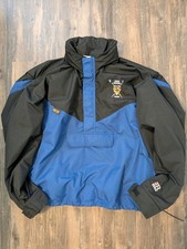 John Hopkins Rowing Crew Boathouse Gore-Tex XL Pullover Jacket W/Hood Black/Blue