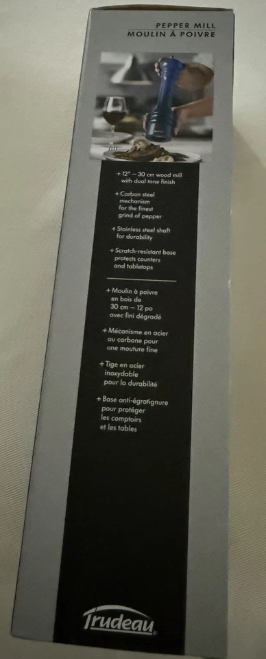 Molino de pimienta Trudeau 12" azul Ombré se parece a Le Creuset Foto 2 de 4