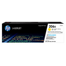 HP 206X High Yield Yellow Original LaserJet Toner Cartridge, W2112X