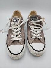 Converse Chuck Taylor All Star Sneakers Gray Classic Low Top Women's 9 Men's 7