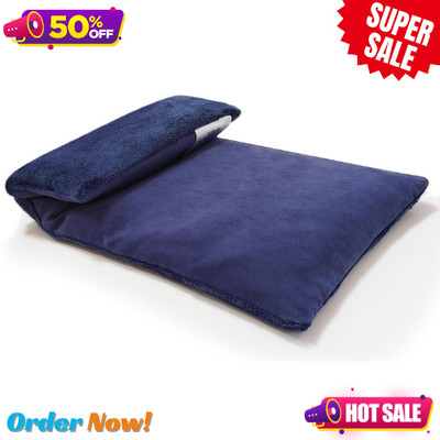 Microwavable Heating Pad 13x7 Flaxseed Hot Pack Lavender Washable Cover