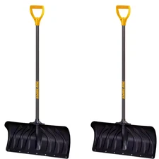 38.3 In. Steel Handle Plastic Snow Shovel (Pack of 2)