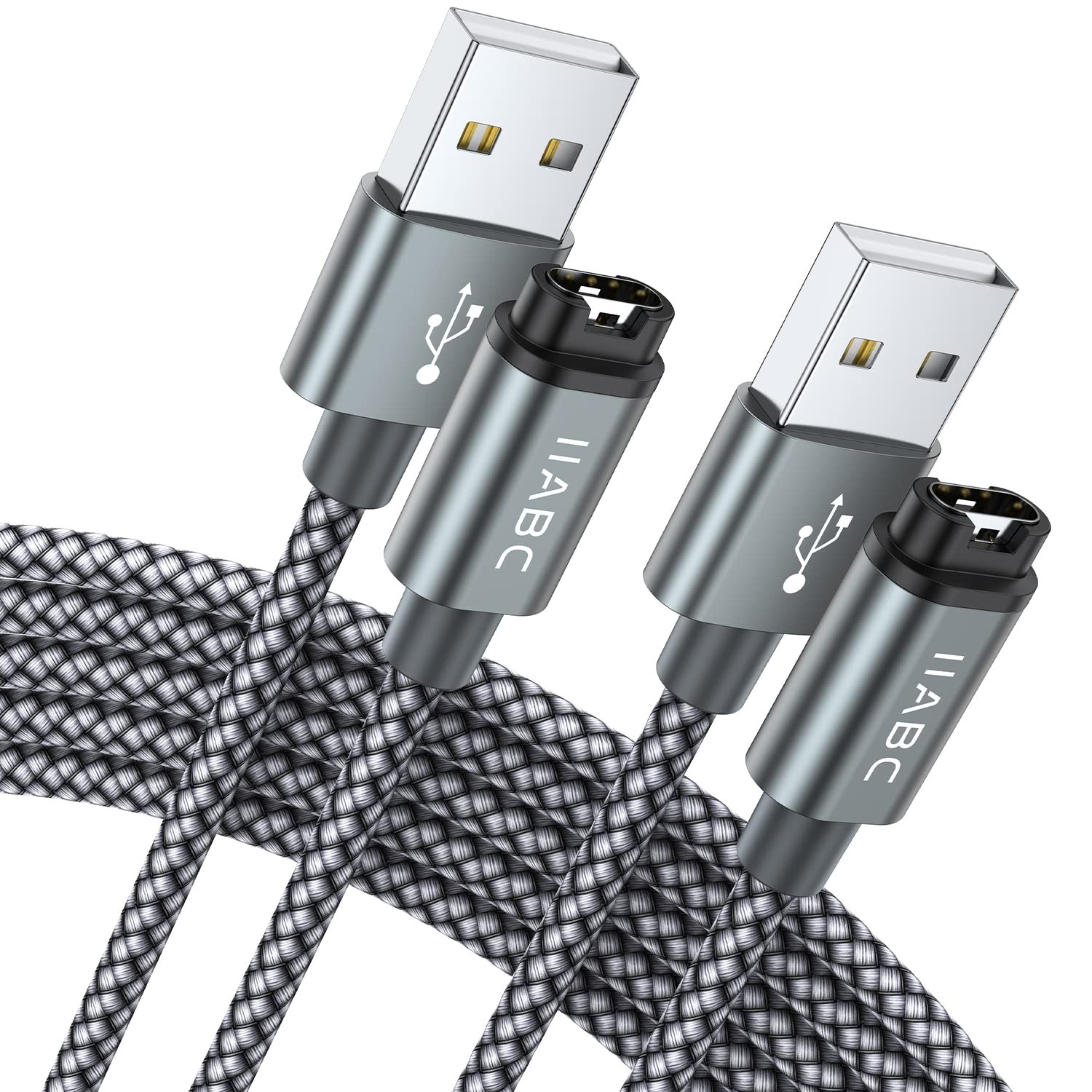 IIABC Charger Cable Garmin Watch 2-Pack Fenix Forerunner