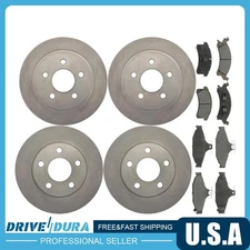 Front & Rear Disc Brake Rotors Brake Pads Kit fits 1993 Chevrolet Camaro