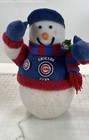 Scottish Christmas MLB Chicago Cubs Fiber Optic Snowman Decoration IOB — photo 2
