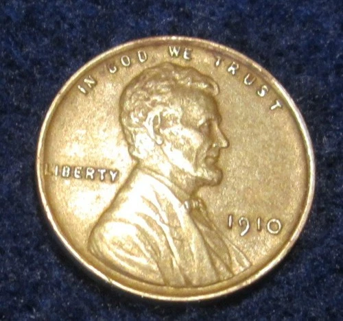 1910 Lincoln Cent Sharp XF Strike