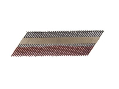 2-3/8'' x .113 Offset Round Head 33� Bright Ring Shank Paper Tape Collated