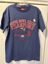 Vintage New England Patriots Super Bowl 39 Champions T Shirt Youth Size XL 18-20