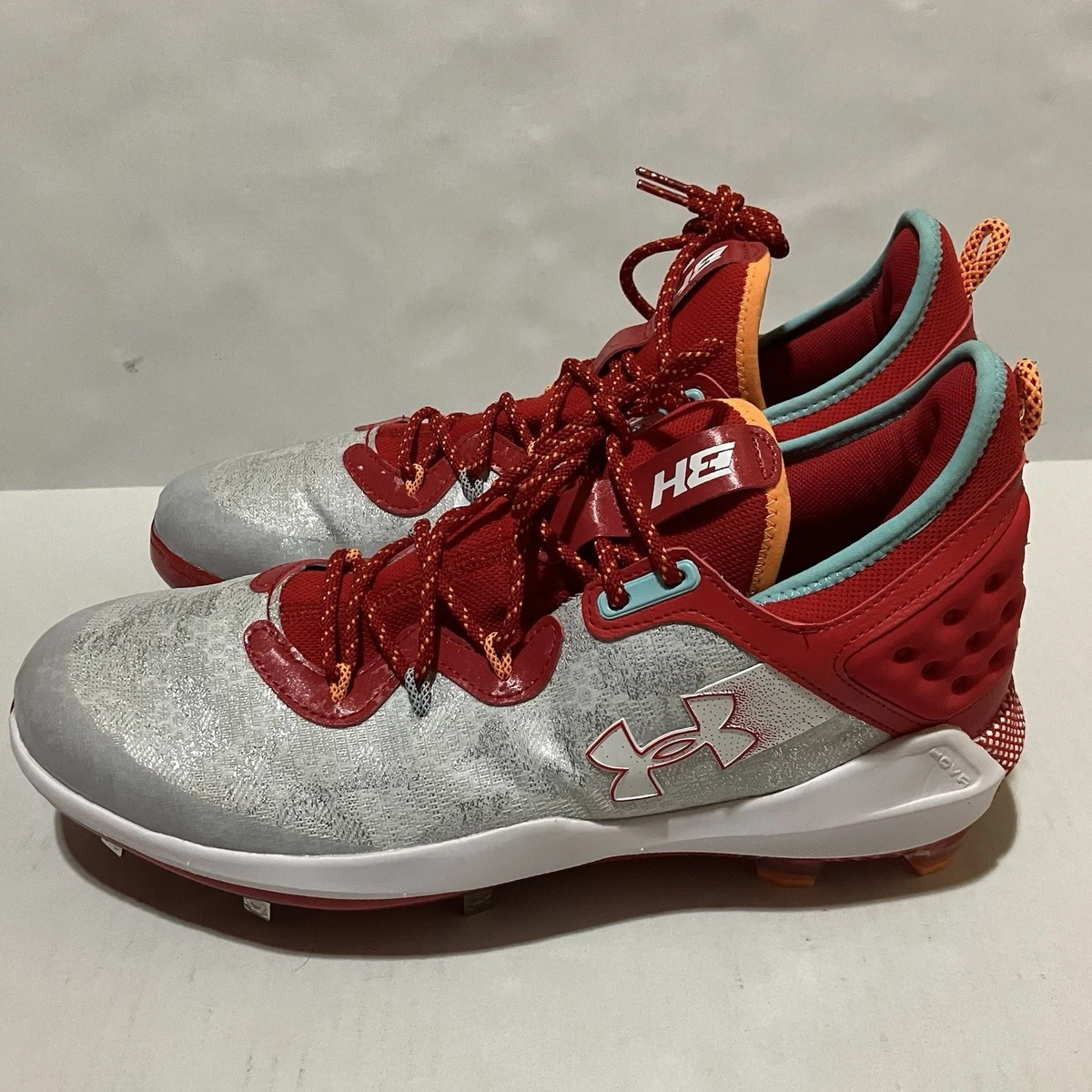 Under Armour Harper 8 ST Low White Red for sale | eBay
