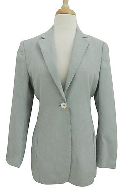 ISAIA NAPOLI Tailored Jacket Blazer IT 40 US 4 womens Stripe Italy