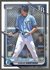 2024 Bowman Chrome Prospects #BCP-61 Adrian Santana Tampa Bay Rays