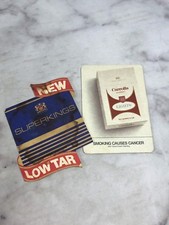 Set 2 sottobicchieri birra vintage fumo sigaro sigaretta pubblicità barware