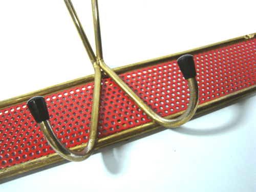 Garderobe Haken,50er Design,Perforated Coat Rack Mid Century Style Mategot 1950s - Bild 4 von 9