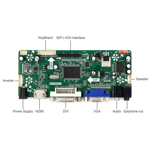 Fit To 19" G190EG01 V1 1280x1024 LVDS HD DVI VGA LCD Controller Driver Board - Picture 3 of 4