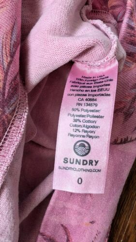 NEW Sundry Palm Print Sweatshirt - Size 0 - MSRP $128 Anthropologie - Picture 6 of 6